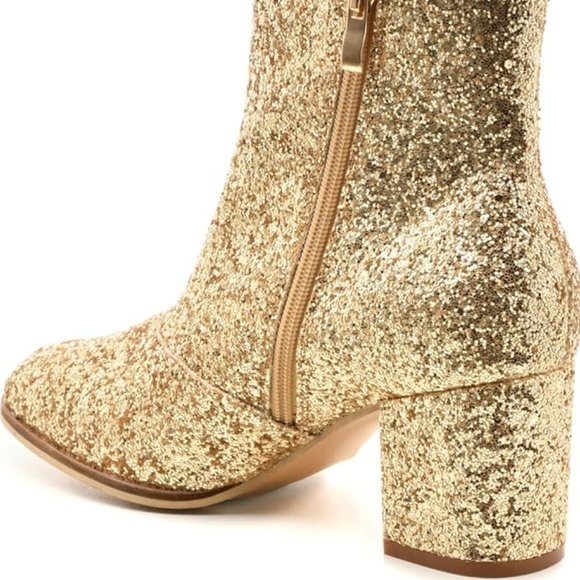 NEW - Corkys Razzle Dazzle Glitter Boots - Size 10 - Picture 3 of 4